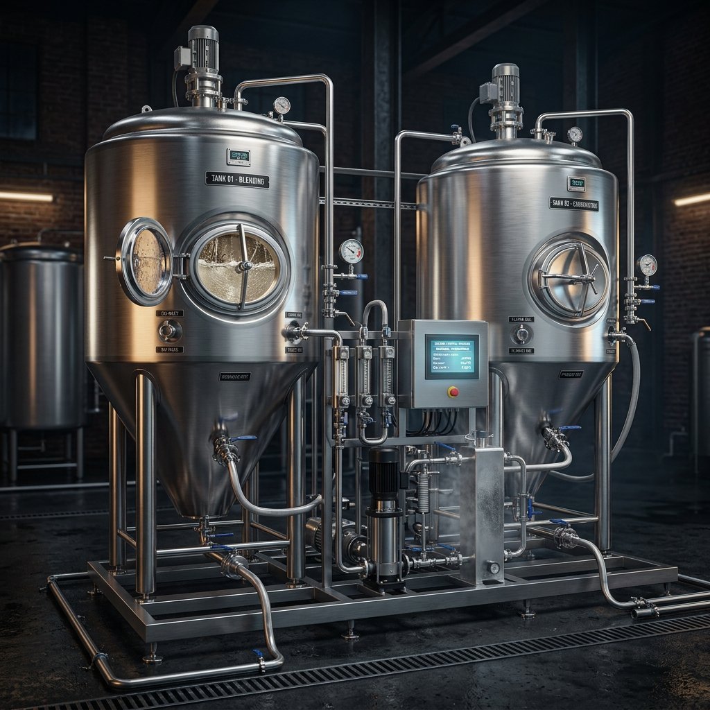 Hard Seltzer Blending Tanks